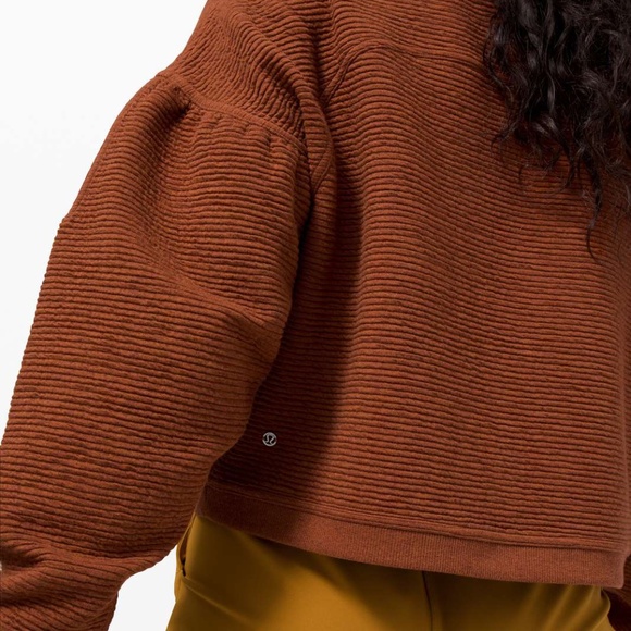 Lululemon 2020 Peaceful Moments Pullover Heathered Ancient Copper - Picture 3 of 10